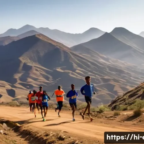 Home 7 에리트레아 육상 선수 - **Prompt 1: High-Altitude Training in Eritrea**
"An inspiring wide-angle shot of Eritrean long-d...